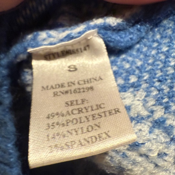 BUCKETLIST Blue Star Knit Mini Skirt - Picture 6 of 7